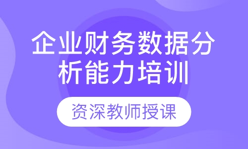 企业财务数据分析能力培训