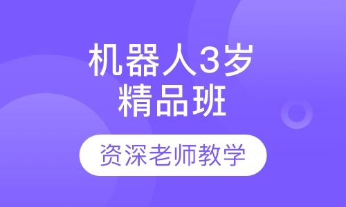 机器人培训3岁精品班