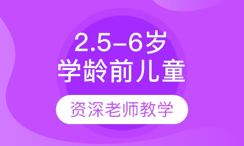 2.5-6岁学龄前儿童