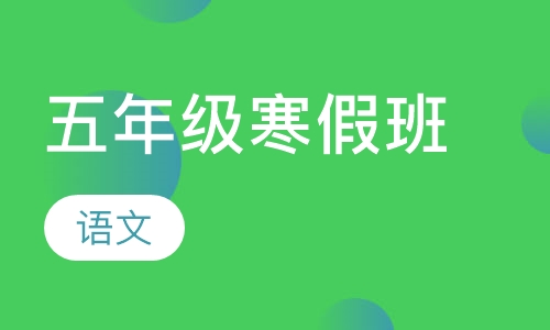五年级语文寒假班