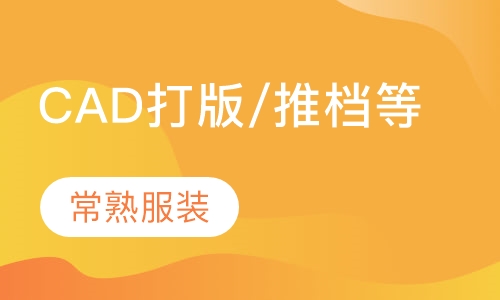 电脑制作CAD打版、推档、排料班