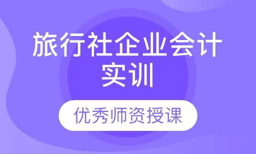 旅行社企业会计实训