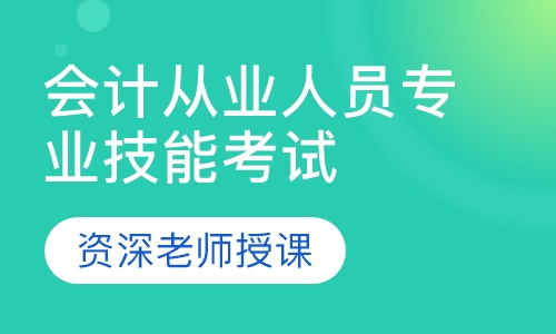 会计从业人员专业技能考试