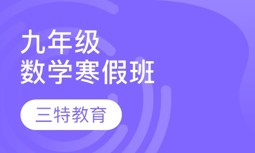 九年级数学寒假班