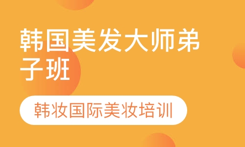 韩国美发大师弟子班