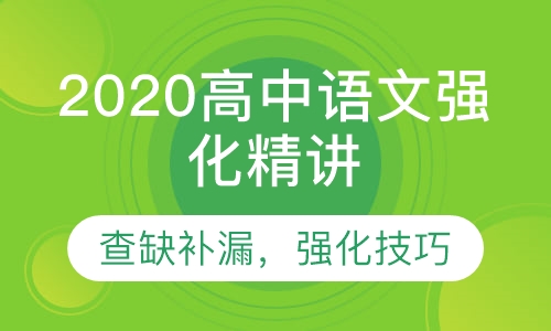2020高中语文强化精讲