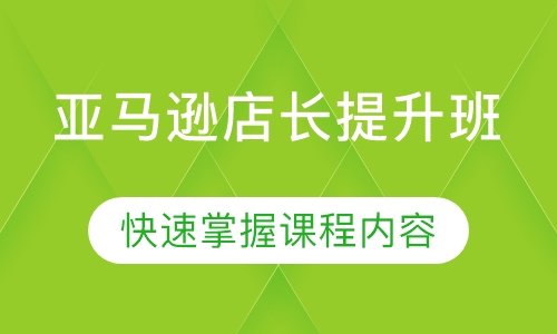 亚马逊店长提升班