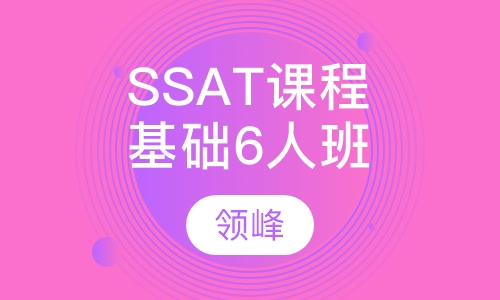 SSAT课程基础6人班