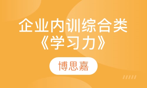 企业内训综合类《学习力》