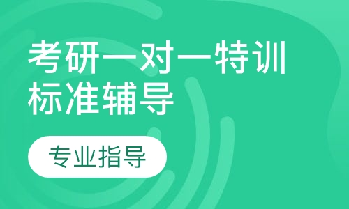 考研一对一特训标准辅导