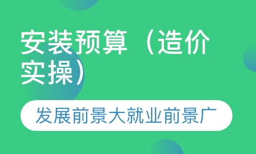 安装预算（造价实操）