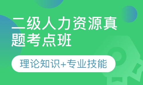 二级人力资源真题考点班