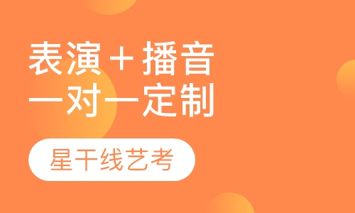 表演＋播音专业一对一定制班