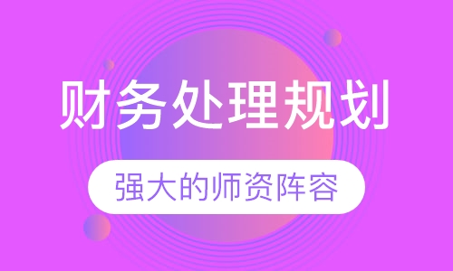 财务处理规划