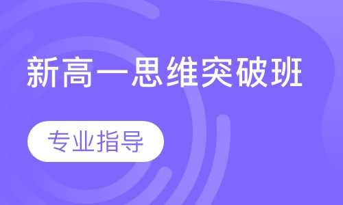 新高一思维突破班