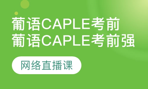 录播课+直播课葡萄牙语Caple等级考试考前强化直播课