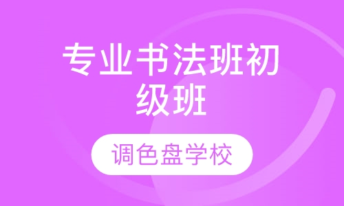专业书法班初级班