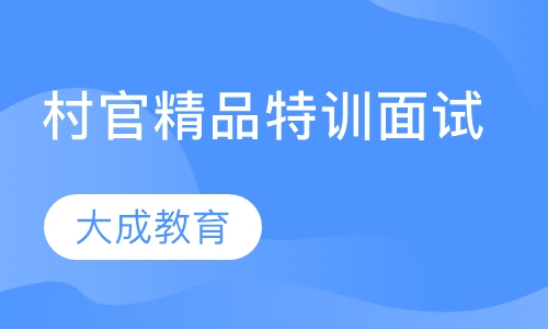 村官精品特训面试