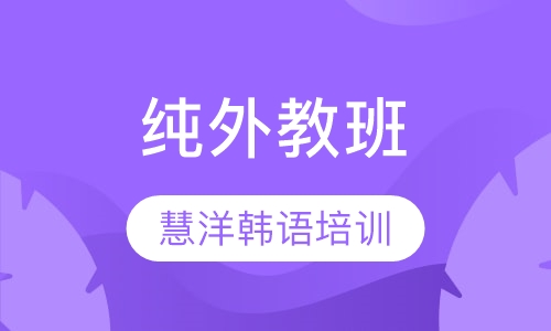 纯外教班