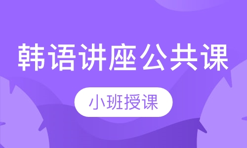 韩语讲座公共课