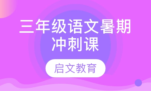 三年级语文暑期冲刺课