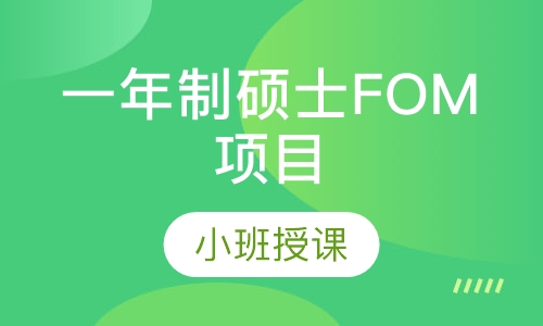 一年制硕士FOM项目