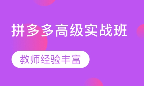 拼多多高级实战班