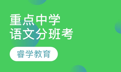 暑假语文重点中学分班考试