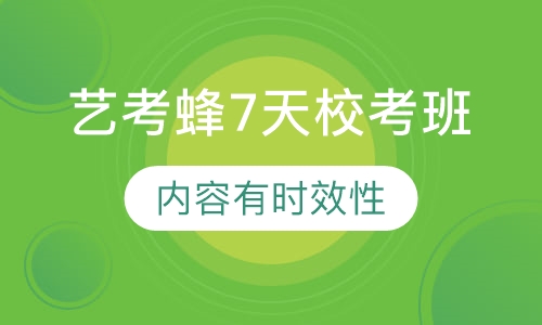 艺考蜂艺考7天校考班