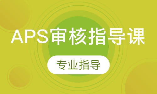 APS审核指导课
