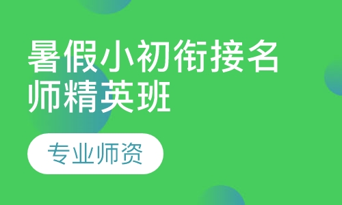 2019年暑假小初衔接名师精英班