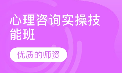 心理咨询实操技能班