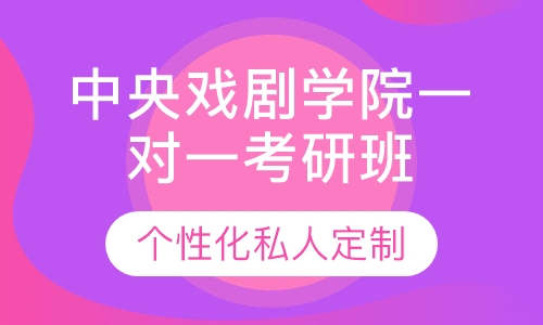 直播课中央戏剧学院一对一考研辅导班