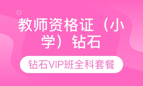 教师资格证（小学）钻石VIP班全科套餐