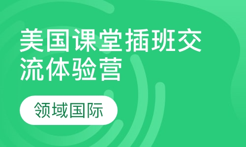 美国课堂插班交流体验营