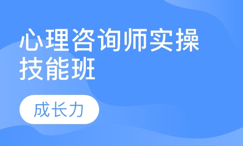成都心理咨询师实操技能特训营--初级班