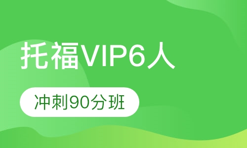 托福VIP6人冲刺90分班