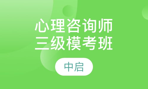 心理咨询师三级模考串讲班