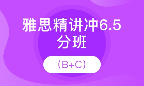 雅思精讲冲6.5分班（B+C）
