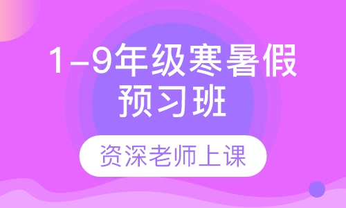 1-9年级寒暑假预习班