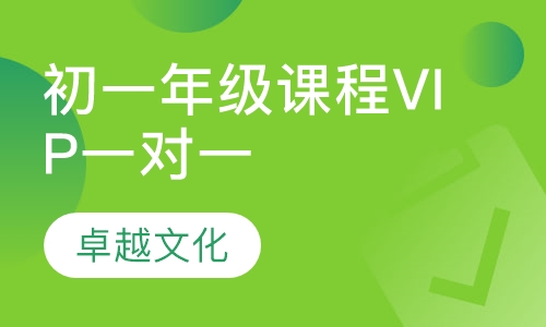 卓越文化初一年级课程VIP一对一