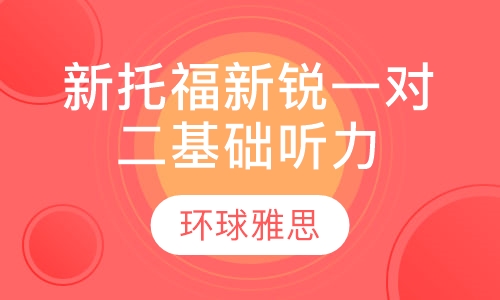 新托福新锐一对二 基础听力/阅读