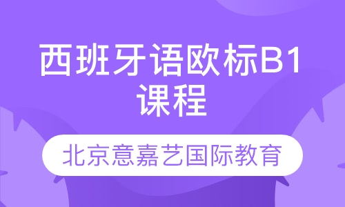 西班牙语欧标B1课程