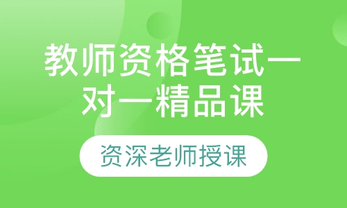 教师资格笔试一对一精品课