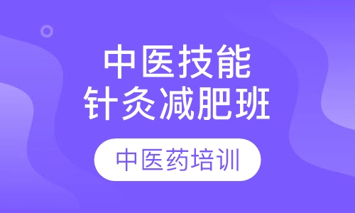中医技能培训针灸减肥班