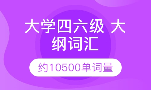 大学四六级 大纲词汇