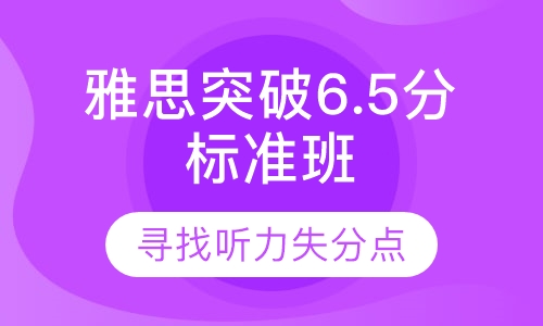 雅思突破6.5分标准班