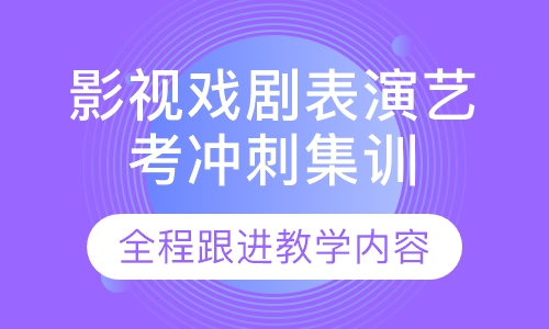 影视戏剧表演艺考冲刺集训班