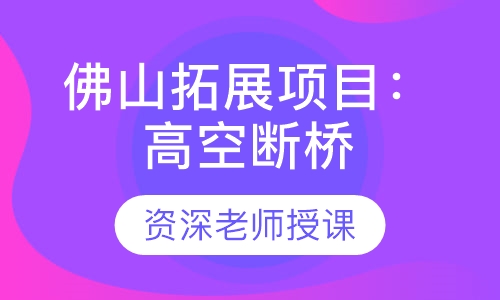 佛山拓展项目：高空断桥