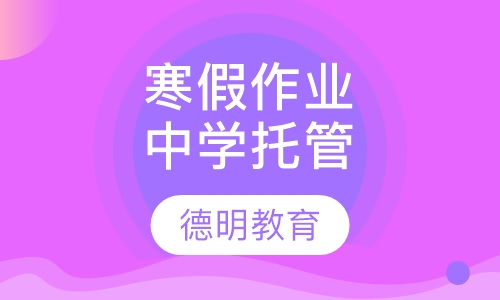 中学寒假作业托管班